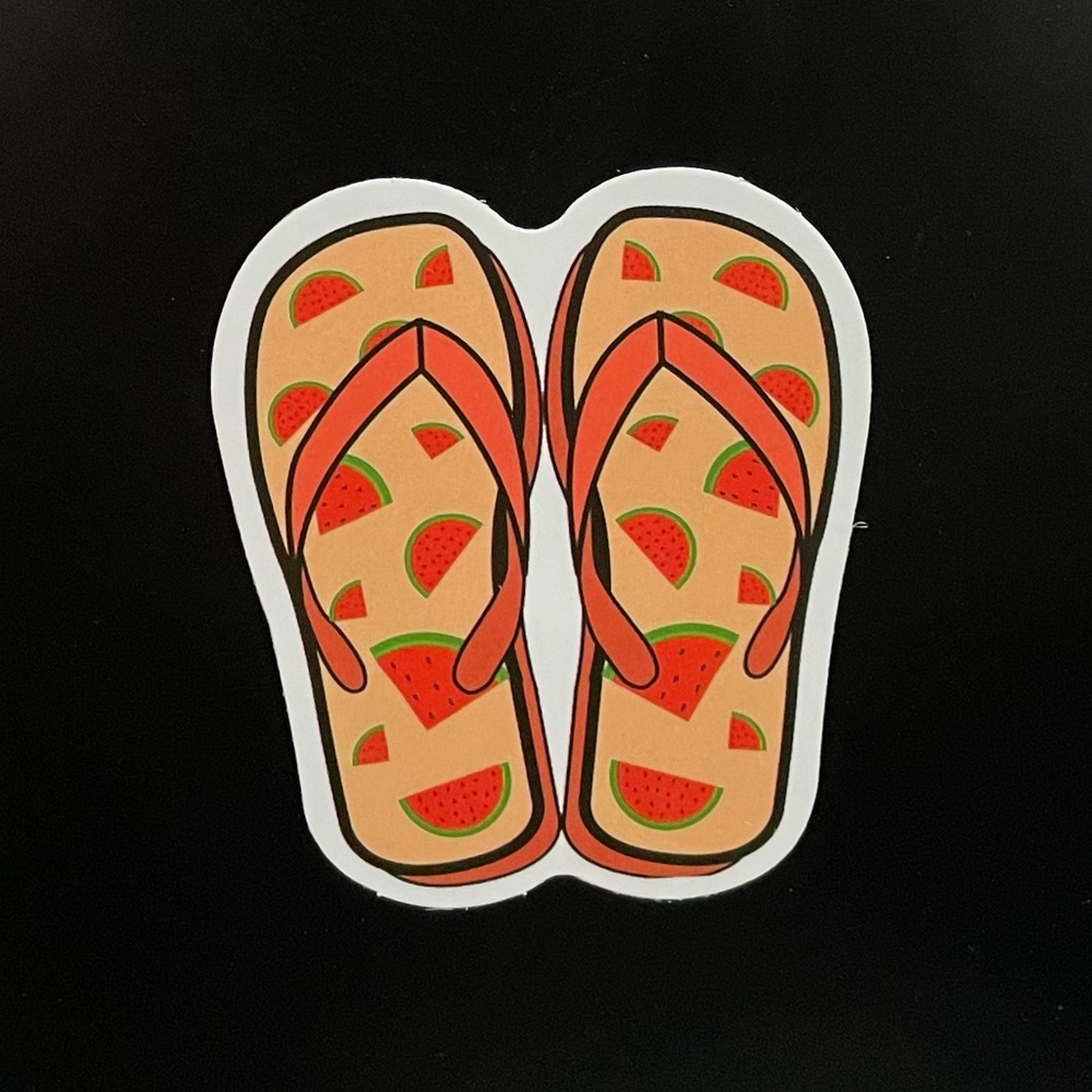 Watermelon Flip Flops/Sandals Sticker